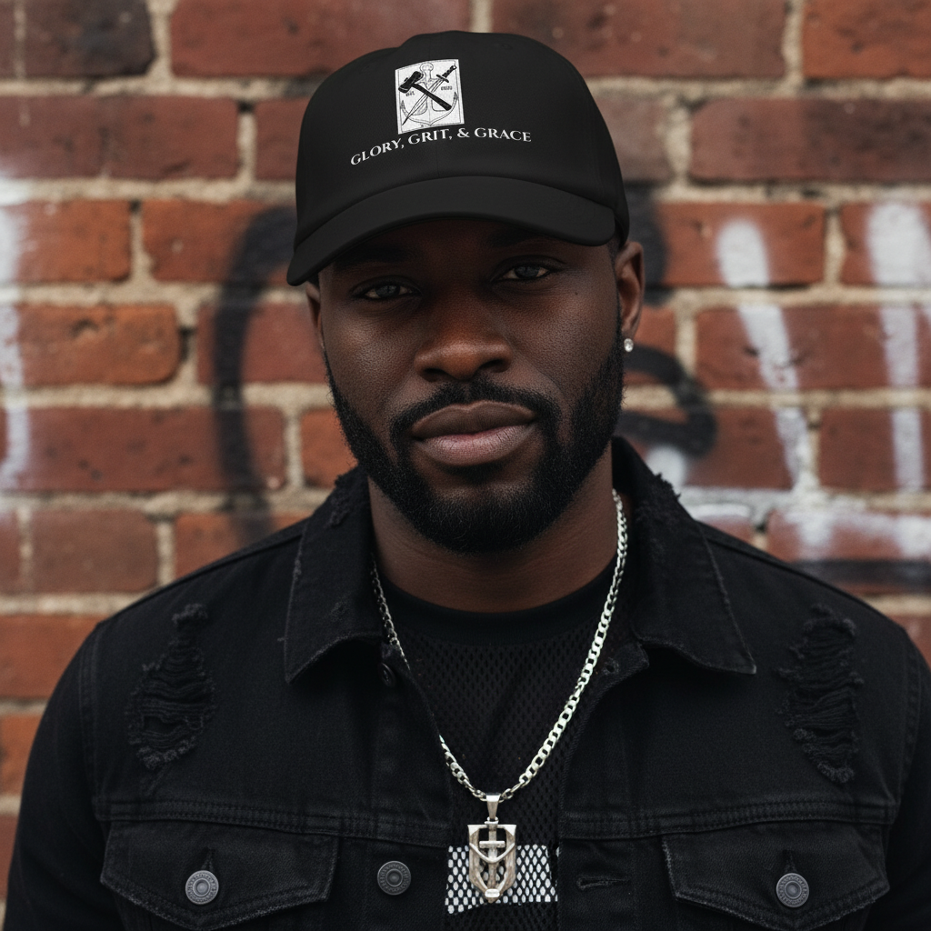 Black hat - Black male tonal layered