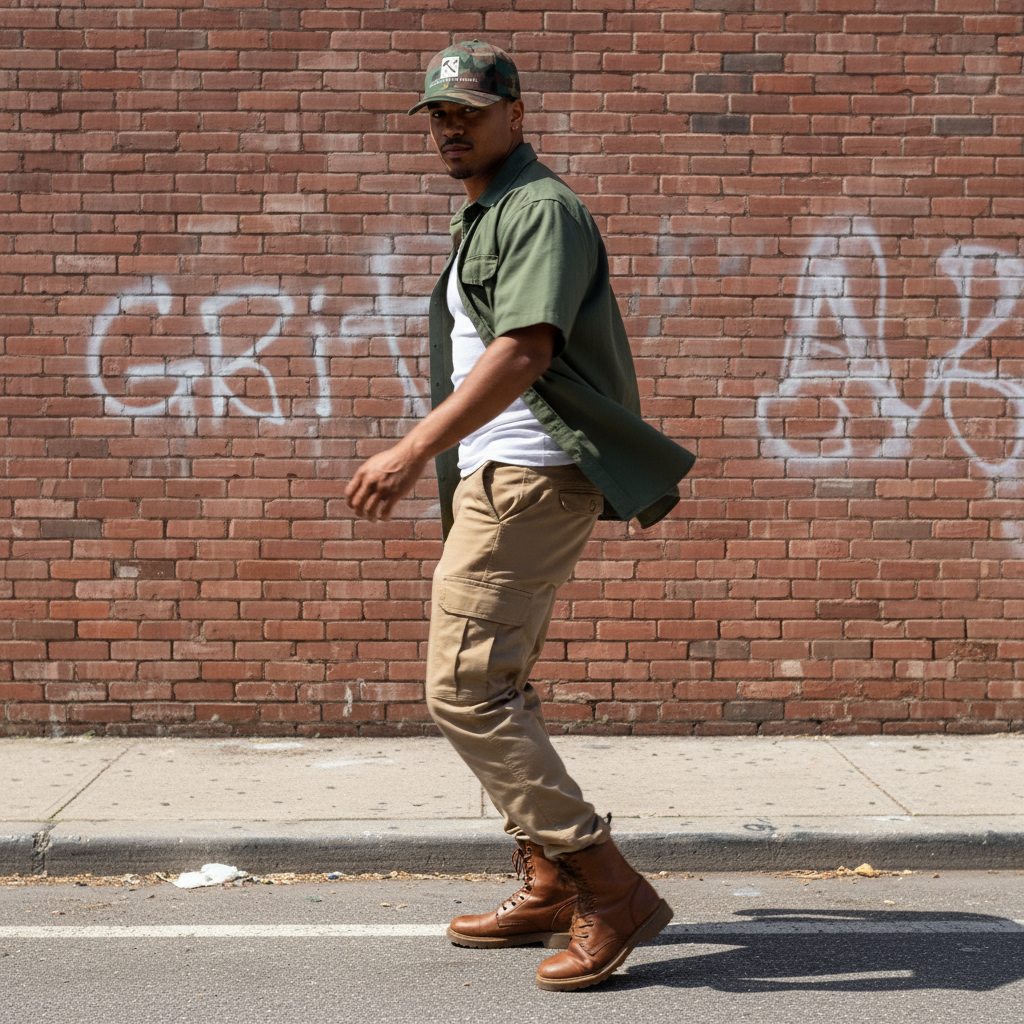 Green camo - turning with "Grit"