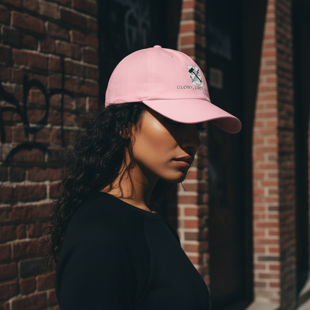 Pink - moody with graffiti