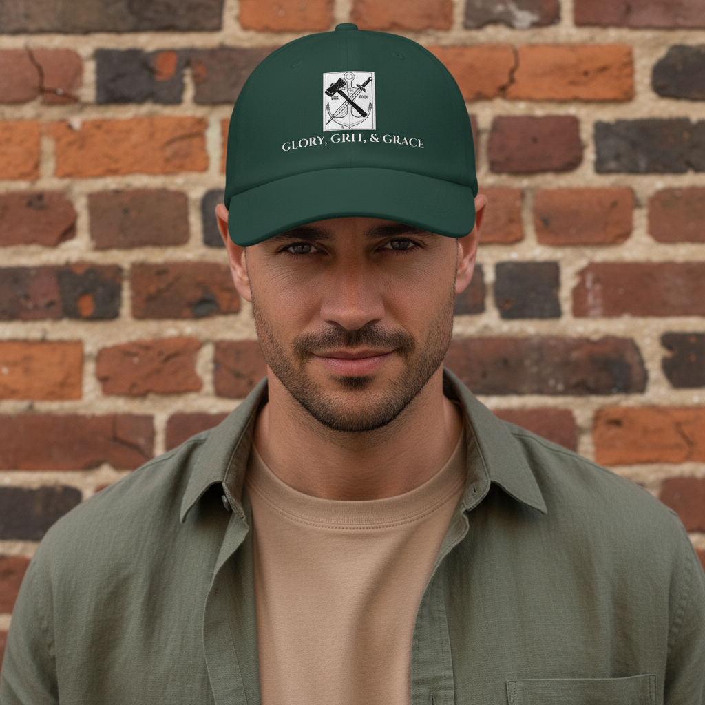 Spruce hat with olive/tan complement