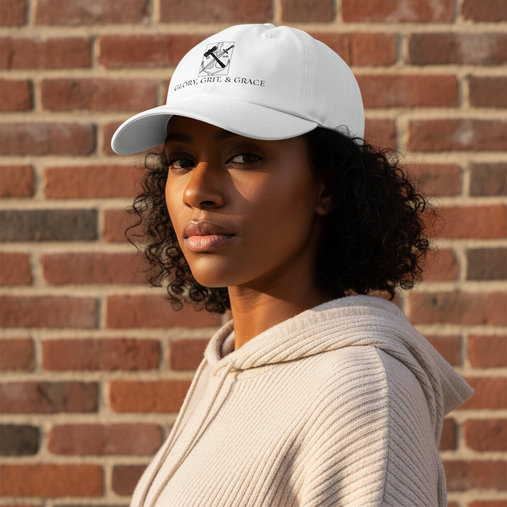 White hat - Black woman confident